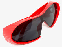 Oversized Exaggerated Modern Retro Futuristic Style SUNGLASSES Large Red Frame 1308