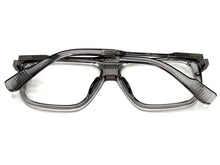 Classic Vintage Retro Hip Hop Rapper Style Clear Lens EYEGLASSES Gray & Gunmetal Frame 76006