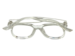 Classic Vintage Retro Style Clear Lens Blue Light Block Computer EYEGLASSES Crystal Clear Frame I135