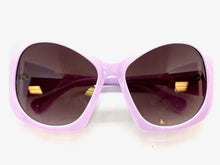 Oversized Exaggerated Vintage Retro Style SUNGLASSES Huge Purple Frame 1222