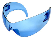 Oversized Space Futuristic Robotic Cyclops Shield Costume Party SUNGLASSES Huge Blue Lens 2170