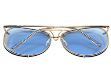 Oversized Exaggerated Vintage Retro Style SUNGLASSES Large Rose Gold Frame 4165