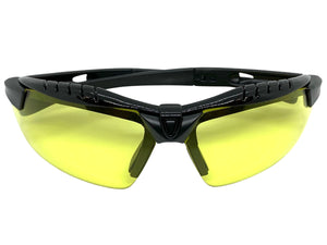 Motorcycle Biker Day or Night Riding SUNGLASSES Safety Eyewear HD Yellow Lens 5240