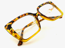 Classic Vintage Retro Style Clear Lens EYEGLASSES Leopard Optical Frame - RX Capable 4291