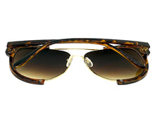 Classic Vintage Retro Aviator Style SUNGLASSES Tortoise & Gold Frame 1694