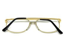 Classic TRUE Vintage Retro Aviator Style Clear Lens EYEGLASSES Gold Frame - Glass Lens 9006