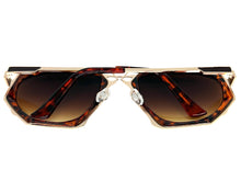 Exaggerated Classic Vintage Retro Style SUNGLASSES Unique Tortoise & Gold Frame 4464