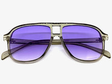 Classic Vintage Retro Aviator Style SUNGLASSES Gray Frame 80586