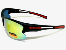 Sporty Wrap Around Cycling Fishing Biker SUNGLASSES Sleek Black Frame - Gold Lens 2754