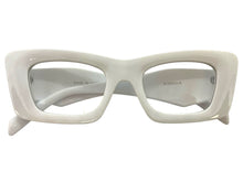Exaggerated Vintage Retro Style Clear Lens EYEGLASSES Thick White Frame 81260