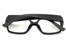 Oversized Classic Vintage Retro Style Clear Lens EYEGLASSES Large Square Black Frame 80843