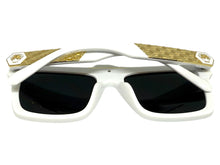 Classic Hardcore Biker Gangster Hip Hop Style SUNGLASSES White Frame Dark Lens 5467