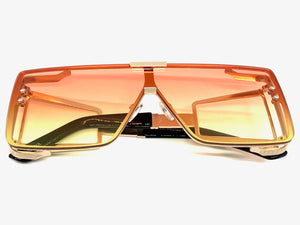 Oversized Luxury Retro Hip Hop Style SUNGLASSES Large Rose Gold Frame 5026