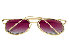Oversized Exaggerated Vintage Retro Style SUNGLASSES Large Rose Gold Frame 4201