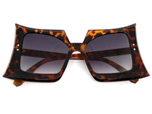 Oversized Vintage Retro Style SUNGLASSES Large Funky Leopard Frame 80847