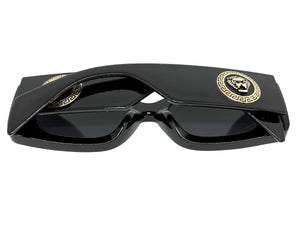 Classic Hardcore Biker Gangster Style SUNGLASSES Black Frame - Dark Lens 5015