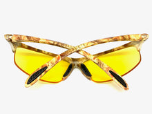 Classic Sporty Wrap Around HD Yellow Lens SUNGLASSES Light Tone Camouflage Frame 2250