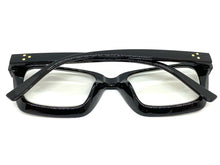 Classic Vintage Retro Style READING GLASSES READERS Black Frame Lens Strength +1.25
