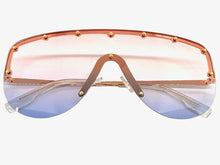 Oversized Exaggerated Modern Retro Style SUNGLASSES Large Rose Gold Frame 2280