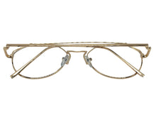 Exaggerated Classic Vintage Retro Style Clear Lens EYEGLASSES Gold Metal Frame AB252