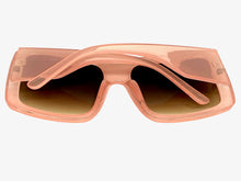 Oversized Exaggerated Classic Vintage Retro Style SUNGLASSES Large Thick Pink Frame 2016