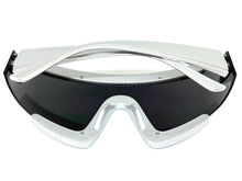 Oversized Exaggerated Modern Rerto Shield Style SUNGLASSES Large Silver Frame 63290
