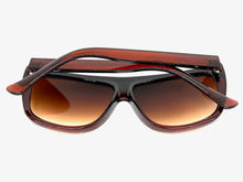 Oversized Classic Vintage Retro Style SUNGLASSES Large Brown Snakeskin Frame 1201