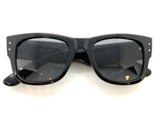 Classic Vintage Retro Style SUNGLASSES Thick Square Black Frame 6034