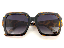 Oversized Exaggerated Retro Style SUNGLASSES Large Square Black & Tortoise Frame 49130