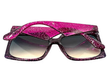 Oversized Exaggerated Vintage Retro Style SUNGLASSES X-Large Square Blue Frame 49308