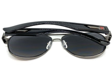 Classic Vintage Retro Aviator Style SUNGLASSES Sleek Gunmetal & Black Frame 21037