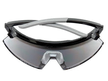 Oversized Retro Sporty Wrap Around Shield Style SUNGLASSES Large Frame - Silver Lens 80963