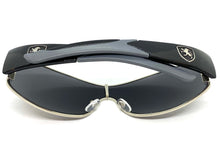 Classic Contemporary Modern Wrap Style SUNGLASSES Sleek Black Frame 3734