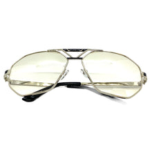 Oversized Vintage Retro Aviator Style Slight Tint Lens SUNGLASSES Large Silver Frame 2119