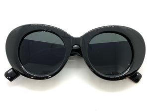 Exaggerated Vintage Retro Style SUNGLASSES Thick Round Black Frame 1279