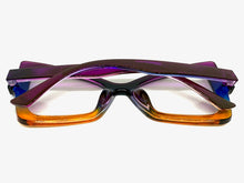 Oversized Vintage Retro Style Clear Lens EYEGLASSES Large Purple Frame 97198
