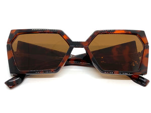 Exaggerated Modern Retro Futuristic Style SUNGLASSES Thick Funky Tortoise Frame 80811