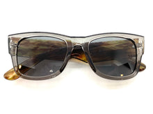 Classic Vintage Retro Style SUNGLASSES Thick Square Gray Frame 6034