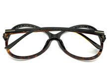 Oversized Vintage Retro Style Clear Lens EYEGLASSES Large Round Black Frame E2085