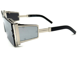 Classic Hardcore Gangster Hip Hop Rapper Pimp Style SUNGLASSES Silver Frame 79004