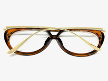 Oversized Classic Vintage Retro Hip Hop Style Clear Lens EYEGLASSES Large Tortoise & Gold Frame 26008