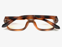 Classic Vintage Retro Style Clear Lens Blue Light Block Computer EYEGLASSES Brown Frame 55013
