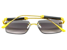 Classy Elegant Luxury Modern Style SUNGLASSES Rimless Gold Frame 5331
