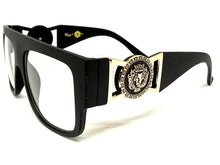Classic Vintage Retro Hip Hop Rapper Style Clear Lens EYEGLASSES Large Thick Black Frame 5355