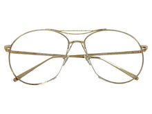 Classy Elegant Retro Aviator Style Clear Lens SUNGLASSES Gold Frame 4308