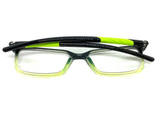 Classy Contemporary Modern Style READING GLASSES READERS Black Frame Lens Strength +1.50