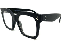 Oversized Exaggerated Vintage Retro Style Clear Lens EYEGLASSES Thick Matte Black Frame 6994