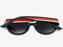 Classic Vintage Retro Style SUNGLASSES Round Black Frame E1380