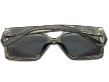 Oversized Vintage Retro Style SUNGLASSES Large Square Gray Frame E1275
