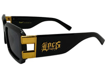 Classic Hardcore Biker Gangster Style LOCS SUNGLASSES Large Thick Black Frame - Dark Lens 91336